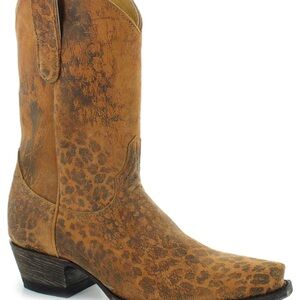 Old Gringo Leopardito YP Women’s Ocre Leopard Print Cowgirl Boots - Size 9